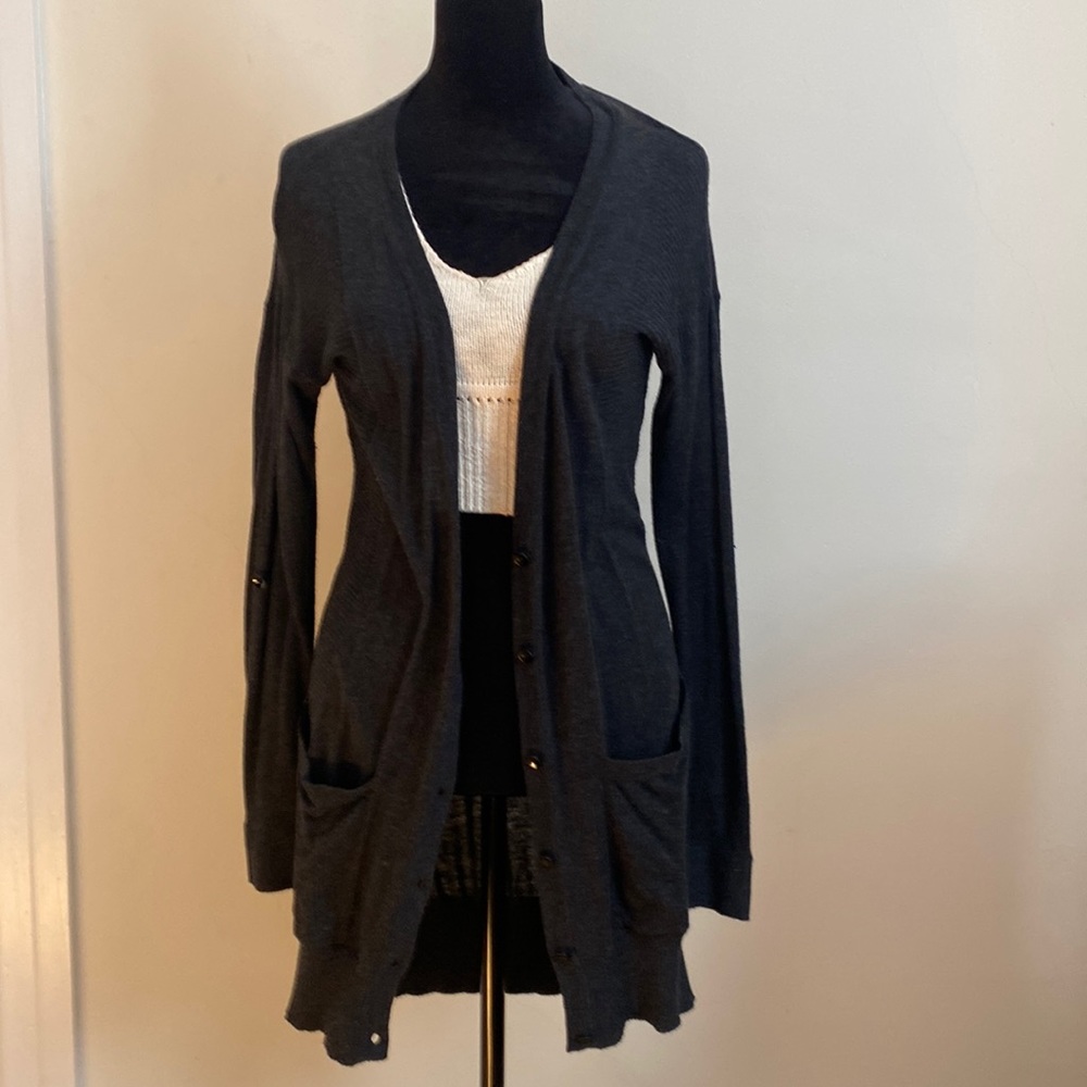 Beautiful Charcoal Grey thin sweater from BCBG